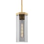 Innovations Lighting Blakeley 5" Wide Mini Pendant with Light Smoke Glass Shade Brushed Brass