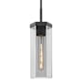 Innovations Lighting Blakeley 5" Wide Mini Pendant with Light Smoke Glass Shade Matte Black
