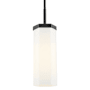Innovations Lighting Blakeley 5" Wide Mini Pendant with Matte White Glass Shade Matte Black