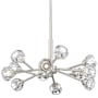 Innovations Lighting Aurora 12 Light 24" Wide Sputnik Chandelier with Clear, Faceted Glass Shades Satin Nickel