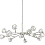 Innovations Lighting Aurora 14 Light 28" Wide Sputnik Chandelier Satin Nickel / Clear