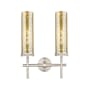 Innovations Lighting Lincoln 2 Light 14" Wide Vanity Light Satin Nickel / Mercury