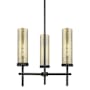 Innovations Lighting Lincoln 3 Light 21" Wide Pendant Matte Black / Mercury