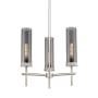 Innovations Lighting Lincoln 3 Light 21" Wide Pendant Satin Nickel / Plated Smoke