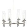 Innovations Lighting Lincoln 8 Light 32" Wide Candle Style Chandelier Satin Nickel / Clear