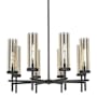 Innovations Lighting Lincoln 8 Light 32" Wide Candle Style Chandelier Weathered Zinc / Mercury