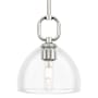 Innovations Lighting Hudson 8" Wide Mini Pendant with Clear Glass Shade Polished Nickel