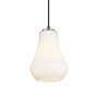 Innovations Lighting Fairfield 7" Wide Mini Pendant Polished Nickel / Matte White