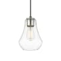 Innovations Lighting Fairfield 7" Wide Mini Pendant Polished Nickel / Clear