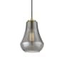 Innovations Lighting Fairfield 7" Wide Mini Pendant Satin Gold / Plated Smoke