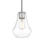 Innovations Lighting Fairfield 7" Wide Mini Pendant Brushed Satin Nickel / Clear