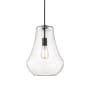Innovations Lighting Fairfield 12" Wide Pendant Matte Black / Clear