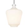 Innovations Lighting Norwalk 12" Wide Pendant Polished Nickel / Matte White