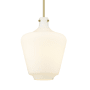 Innovations Lighting Norwalk 12" Wide Pendant Satin Gold / Matte White