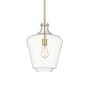 Innovations Lighting Norwalk 12" Wide Pendant Satin Gold / Clear