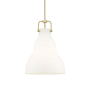 Innovations Lighting Haverhill 14" Wide Pendant Satin Gold / Matte White
