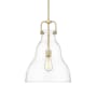 Innovations Lighting Haverhill 14" Wide Pendant Satin Gold / Clear