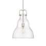 Innovations Lighting Haverhill 14" Wide Pendant Brushed Satin Nickel / Seedy