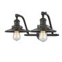 Innovations Lighting Railroad 2 Light 18" Wide Bathroom Vanity Light Satin Brushed Nickel / Oiled Rubbed Bronze