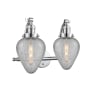 Innovations Lighting Geneseo 2 Light 18" Wide Bathroom Vanity Light Polished Chrome / Clear Crackle