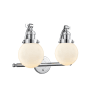 Innovations Lighting Beacon 2 Light 16" Wide Bathroom Vanity Light Polished Chrome / Matte White Cased