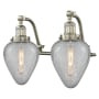 Innovations Lighting Geneseo 2 Light 18" Wide Bathroom Vanity Light Satin Brushed Nickel / Clear Crackle