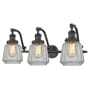 Innovations Lighting Chatham 3 Light 28" Wide Bathroom Vanity Light Oiled Rubbed Bronze / Clear Fluted