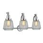 Innovations Lighting Chatham 3 Light 28" Wide Bathroom Vanity Light Polished Chrome / Clear