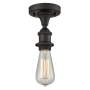 Innovations Lighting Single Light 4-1/2" Wide Semi-Flush Ceiling Fixture Oiled Rubbed Bronze