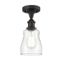 Innovations Lighting Ellery 5" Wide Semi-Flush Ceiling Fixture Oil Rubbed Bronze / Clear