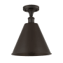 Innovations Lighting Cone 12" Wide Semi-Flush Ceiling Fixture Oil Rubbed Bronze