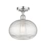 Innovations Lighting Ithaca 10" Wide Semi-Flush Ceiling Fixture Polished Chrome