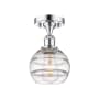 Innovations Lighting Rochester 6" Wide Semi-Flush Ceiling Fixture Polished Chrome / Clear
