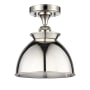 Innovations Lighting Adirondack 9" Wide Semi-Flush Ceiling Fixture Polished Nickel