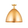 Innovations Lighting Bristol Glass 16" Wide Semi-Flush Ceiling Fixture Satin Gold