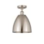 Innovations Lighting Bristol 9" Wide Semi-Flush Ceiling Fixture Brushed Satin Nickel