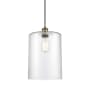 Innovations Lighting Cobbleskill 9" Wide Mini Pendant Clear / Antique Brass