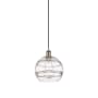 Innovations Lighting Rochester 10" Wide Suspension Pendant Antique Brass / Clear