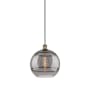Innovations Lighting Rochester 12" Wide Suspension Pendant Antique Brass / Smoked