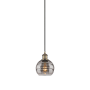 Innovations Lighting Rochester 6" Wide Suspension Mini Pendant Antique Brass / Smoked