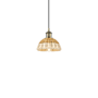 Innovations Lighting Bristol Natural II 8" Wide Mini Pendant Antique Brass / Natural