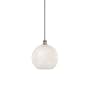 Innovations Lighting White Mouchette 12" Wide Suspension Pendant Antique Copper