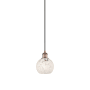 Innovations Lighting White Mouchette 6" Wide Suspension Mini Pendant Antique Copper