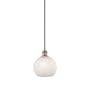 Innovations Lighting White Mouchette 8" Wide Suspension Mini Pendant Antique Copper