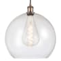 Innovations Lighting Athens 14" Wide pendant with Shade Antique Copper / Seedy