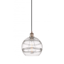 Innovations Lighting Rochester 10" Wide Suspension Pendant Antique Copper / Clear