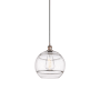 Innovations Lighting Rochester 12" Wide Suspension Pendant Antique Copper / Clear