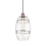 Innovations Lighting Vaz 8" Wide Mini Pendant with Shade Antique Copper / Clear