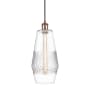 Innovations Lighting Windham 7" Wide Mini Pendant with Shade Antique Copper / Clear