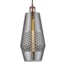 Innovations Lighting Windham 7" Wide Mini Pendant with Shade Antique Copper / Smoked